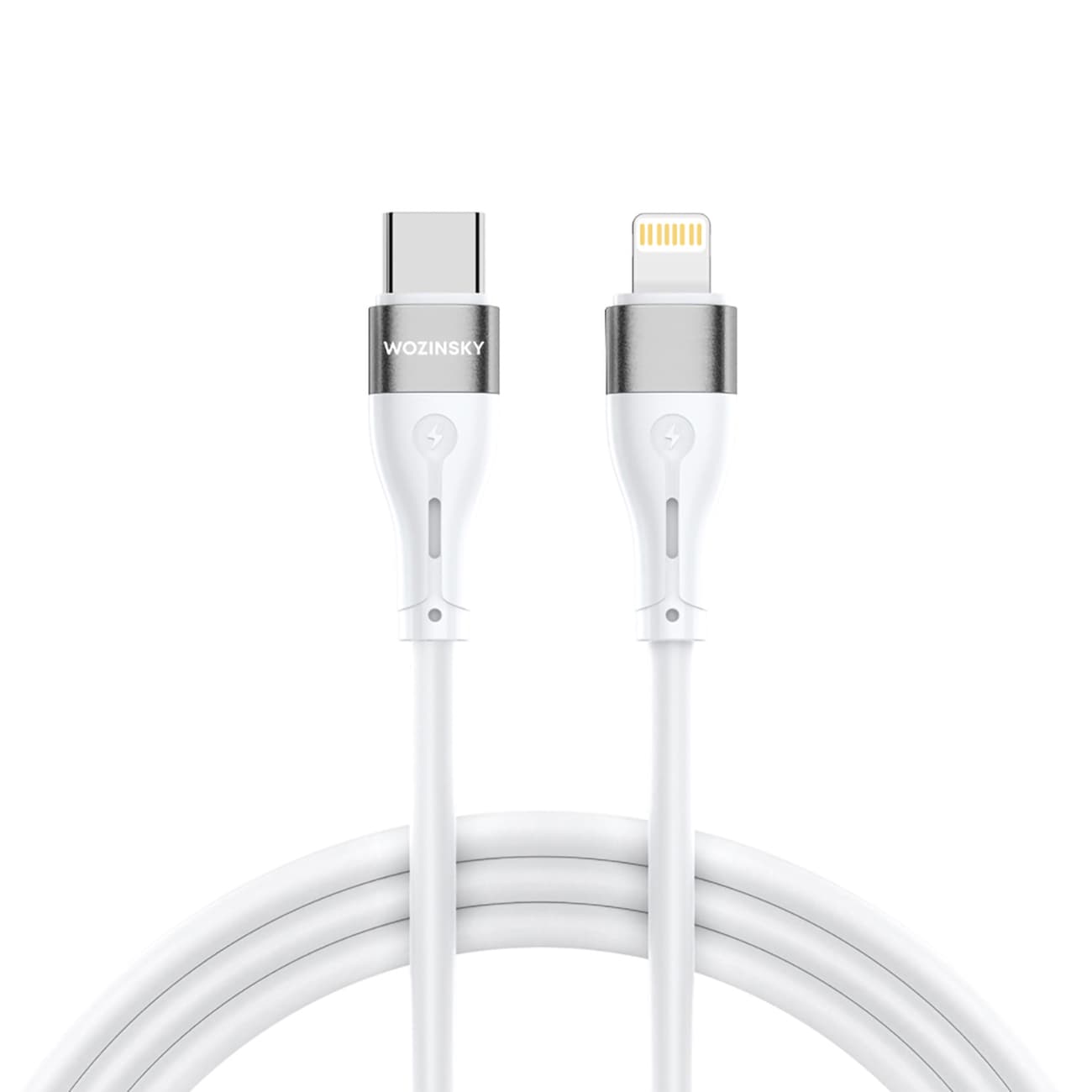 Kabel przewód do iPhone USB-C - Lightning PD 27W 1m biały