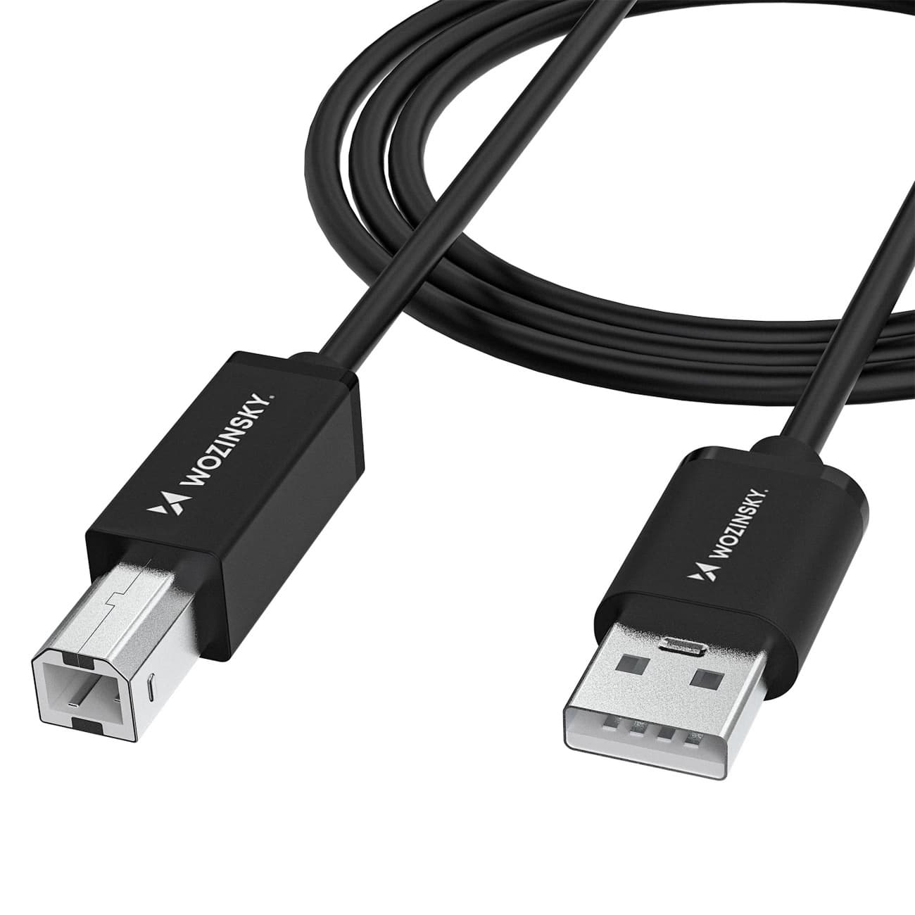 Kabel przewód do drukarki skanera USB-B - USB-A 480Mb/s 1m - czarny