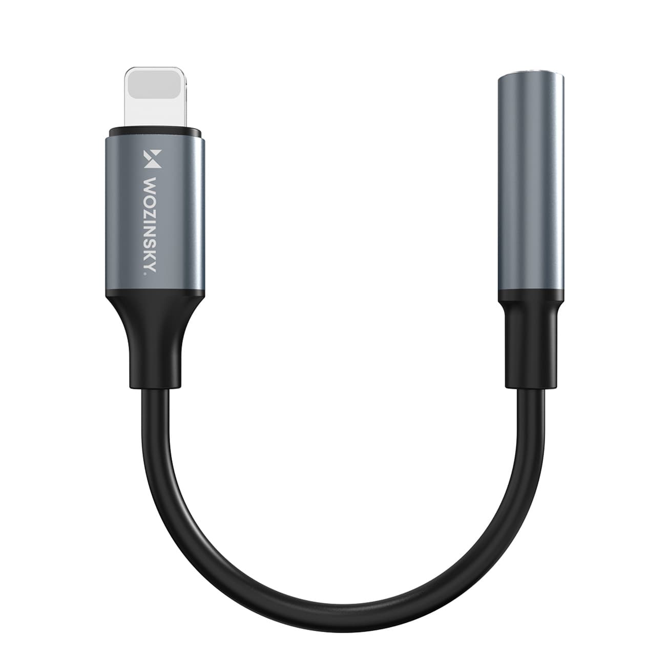 Adapter przejściówka iPhone Lightning - mini jack 3.5mm - czarny