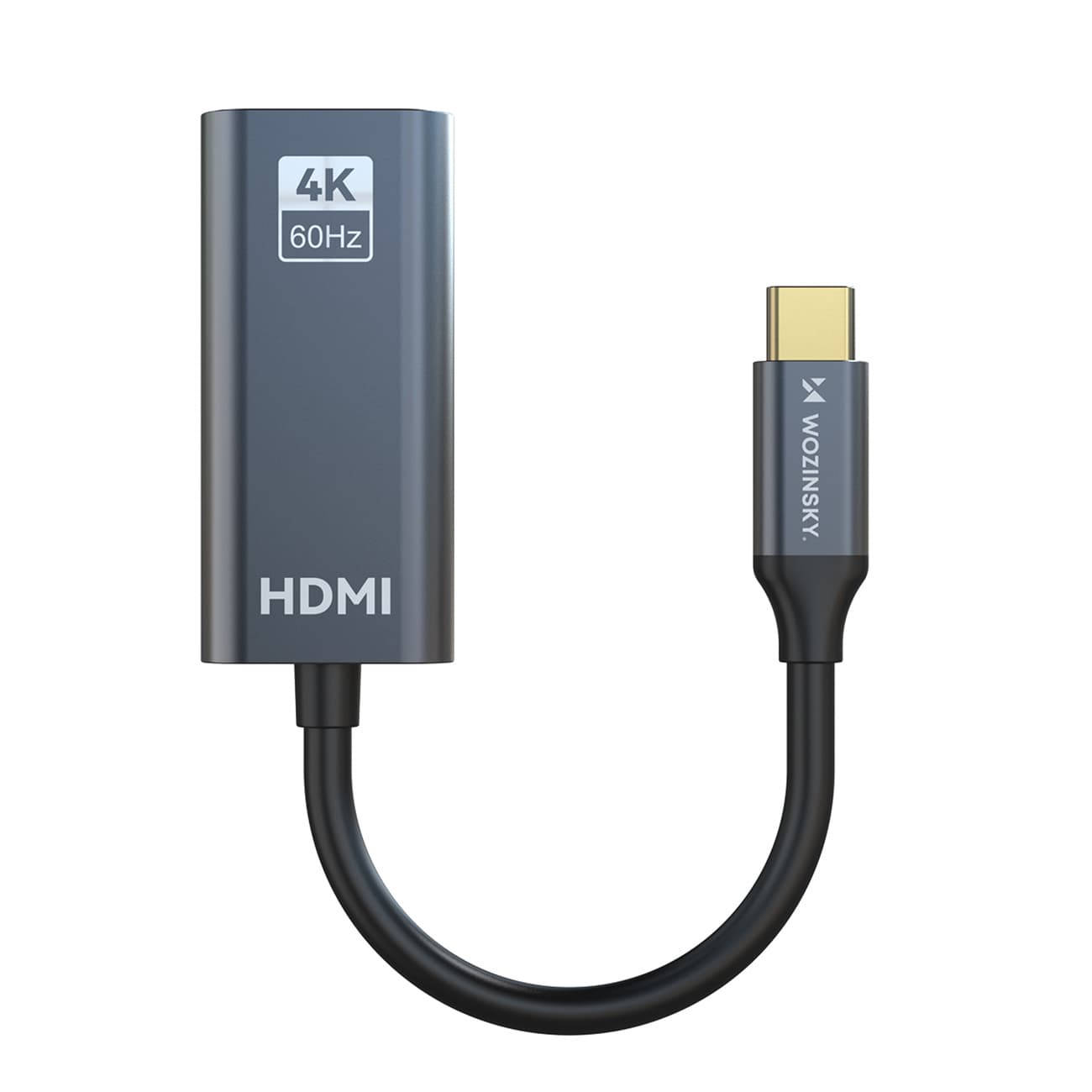 Adapter przejściówka USB-C - HDMI 4K 60Hz - czarny
