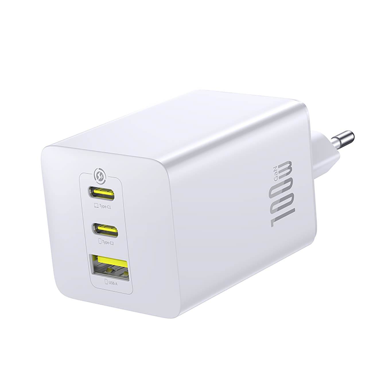 Ładowarka sieciowa EnerFill FE11 2x USB-C USB-A 100W - biała